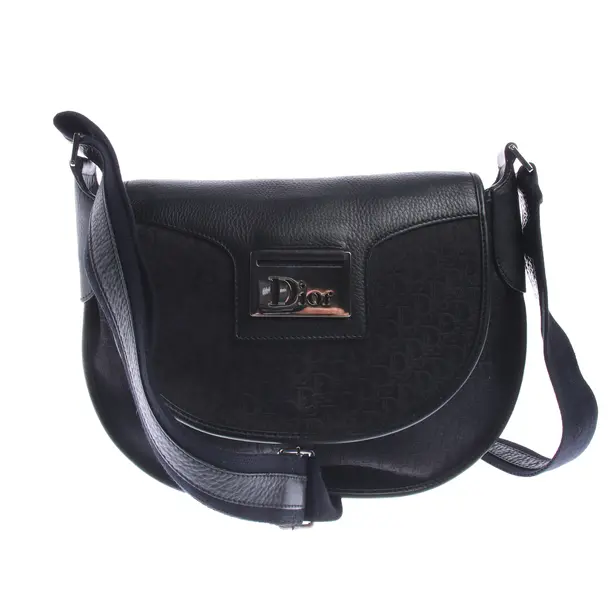 Schultertasche in Schwarz, Polyester, Dior