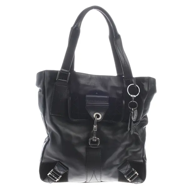 Schultertasche in Schwarz, Leder, Dior
