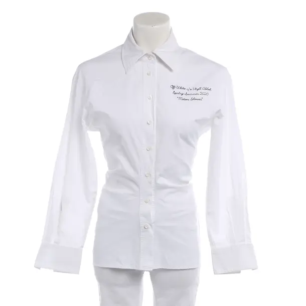 Bluse in Weiß, Baumwolle, Off-White