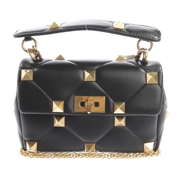 Shoulder Bag, in Black, Leather, Valentino