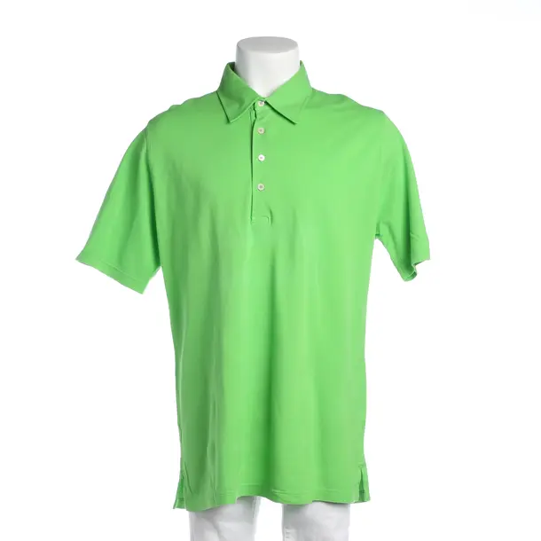 Polo Shirt in Green, Cotton, Fedeli