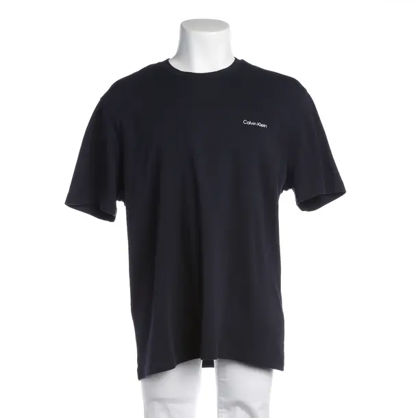 T-Shirt in Blau, Baumwolle, Calvin Klein