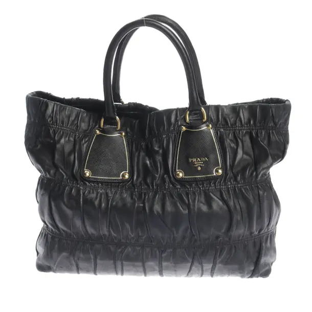Handtasche in Schwarz, Leder, Prada