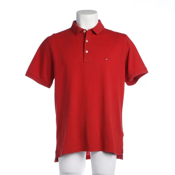 Poloshirt in Rot, Baumwolle, Tommy Hilfiger