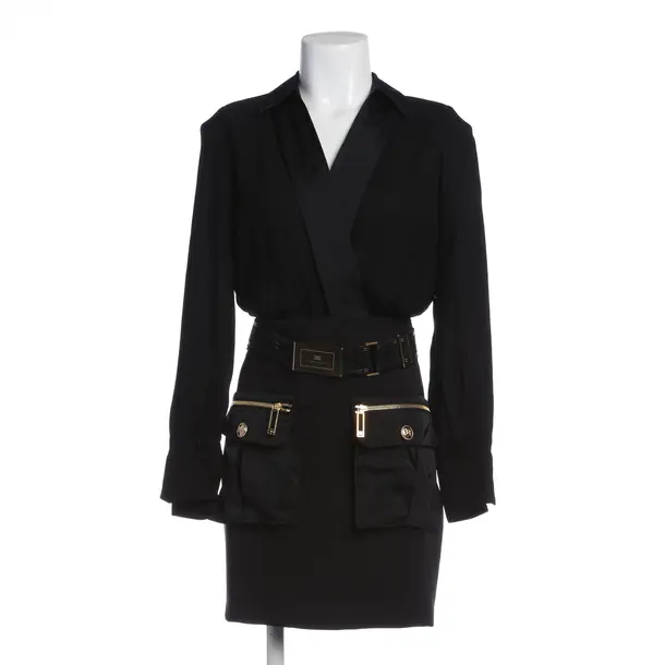 Kleid in Schwarz, Viskose, Elisabetta Franchi