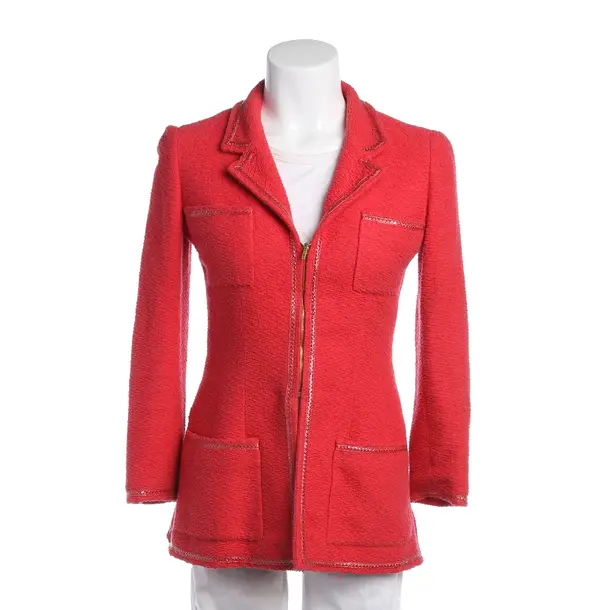 Mid-Season Jacket in Red, Cotton, Chanel