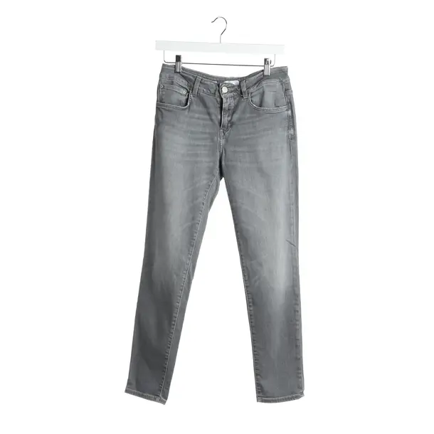 Straight Fit Jeans in Gray, Cotton, Closed
