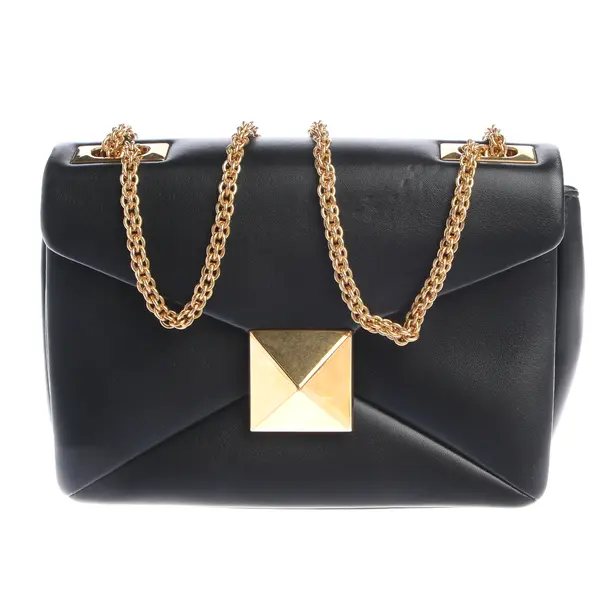 Schultertasche in Schwarz, Leder, Valentino