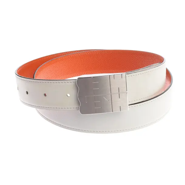 Belt in Orange, Leather, Hermès