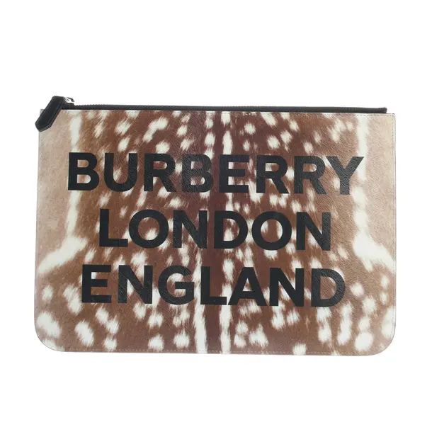 Clutch Bag in Multicolored, Leather, Burberry London