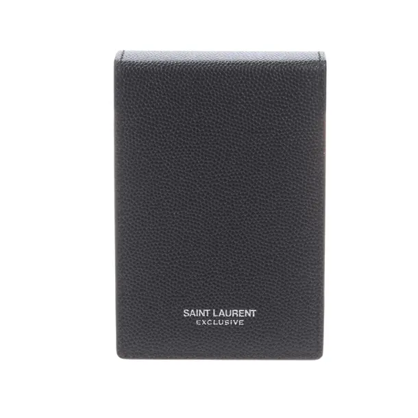 Notizbuch in Schwarz, Leder, Saint Laurent