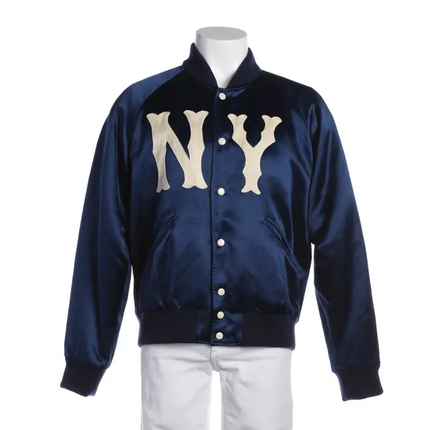 Bomberjacke in Blau, Acetat, Gucci