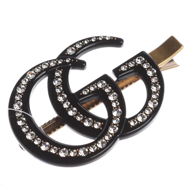 Hair Clip in Black, Other fibres, Gucci