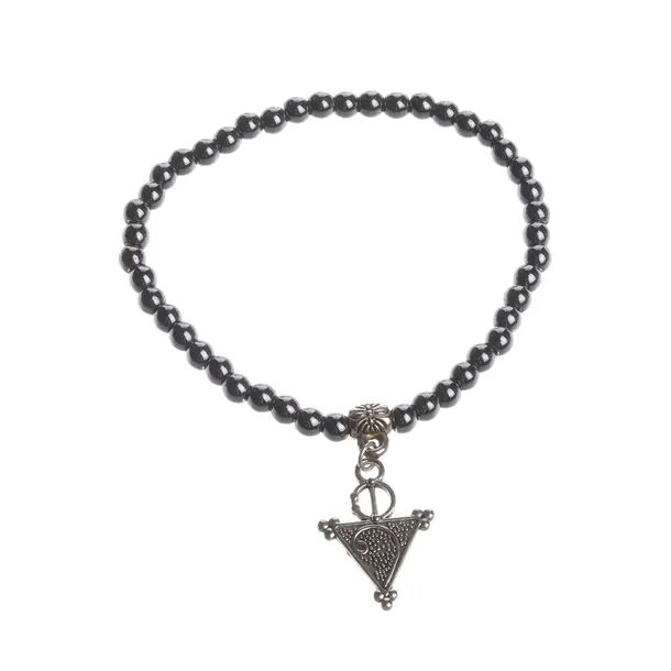 Bracelet in Gray, Other Fibers, Peserico