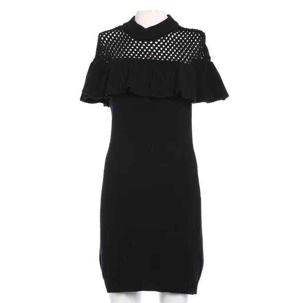 Kleid in Schwarz, Wolle, self-portrait