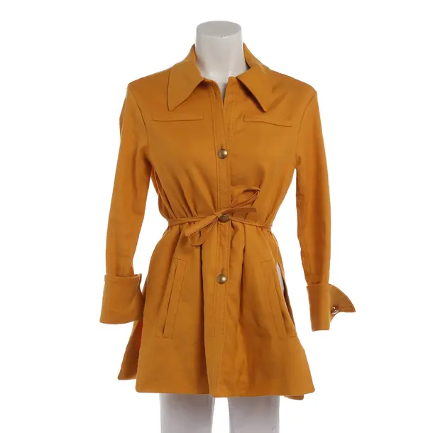 Summer Coat in Orange, Linen, Dorothee Schumacher