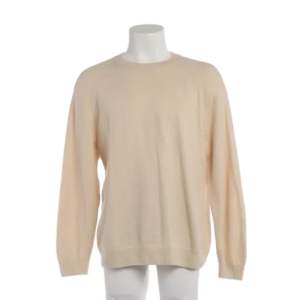 Maglione, in Beige, Cotone, Chiuso