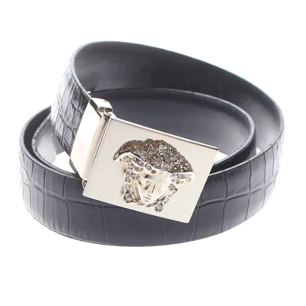 Belt in Black, Leather, Versace
