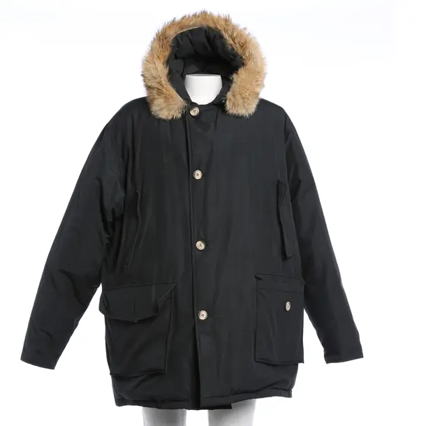 Winterjacke in Schwarz, Baumwolle, Woolrich
