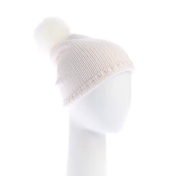 Mütze in Weiß, Kaschmir, Max Mara