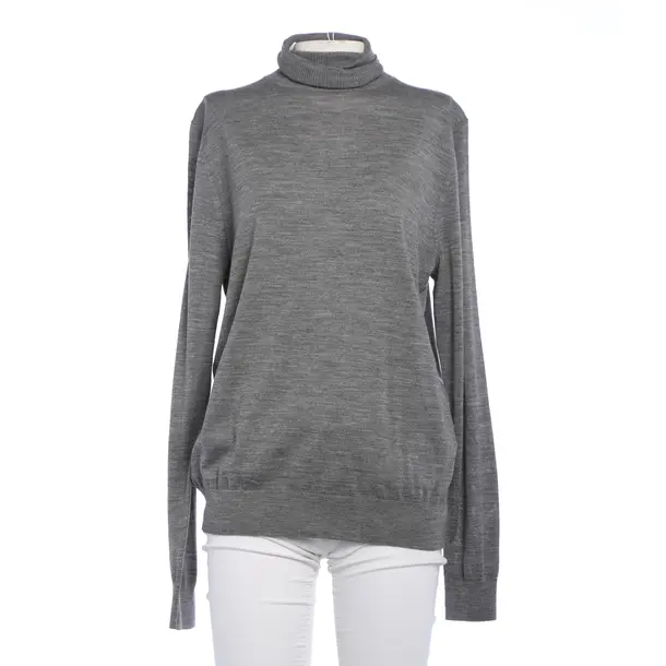 Wollpullover in Grau, Wolle, Closed