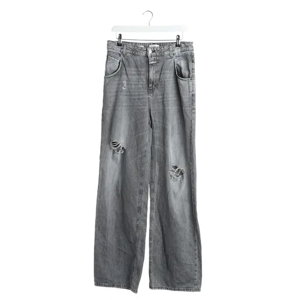 Straight Fit Jeans in Gray, Cotton, Closed