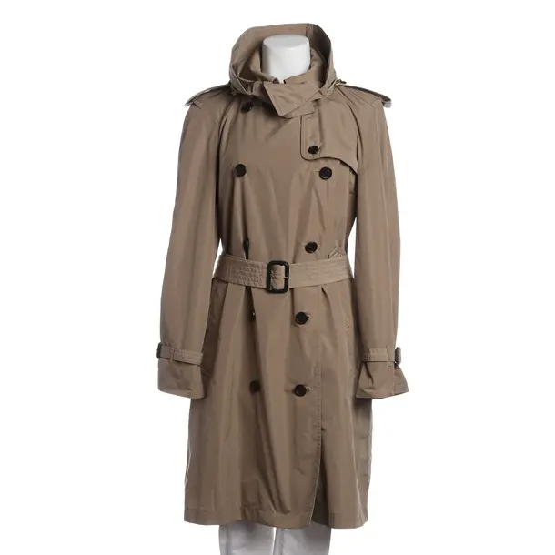 Mid-Season Coat in White, Polyester, Burberry