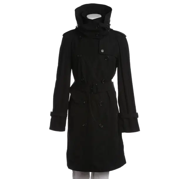Mid-Season Coat in Black, Polyester, Burberry