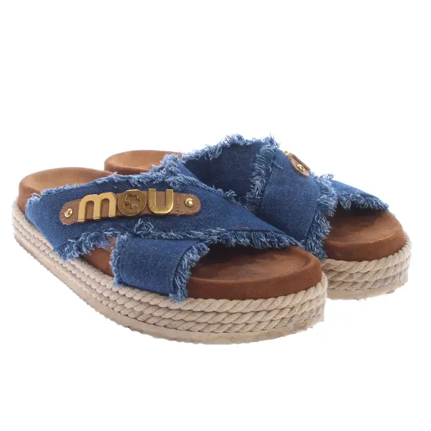Sandals, in Blue, Mou