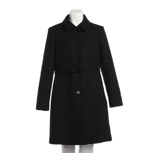 Mid-Season Coat, in Black, Wool, Red Valentino