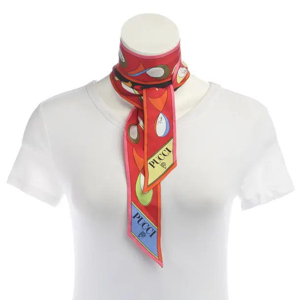 Shawl, in Multicolored, Silk, Emilio Pucci