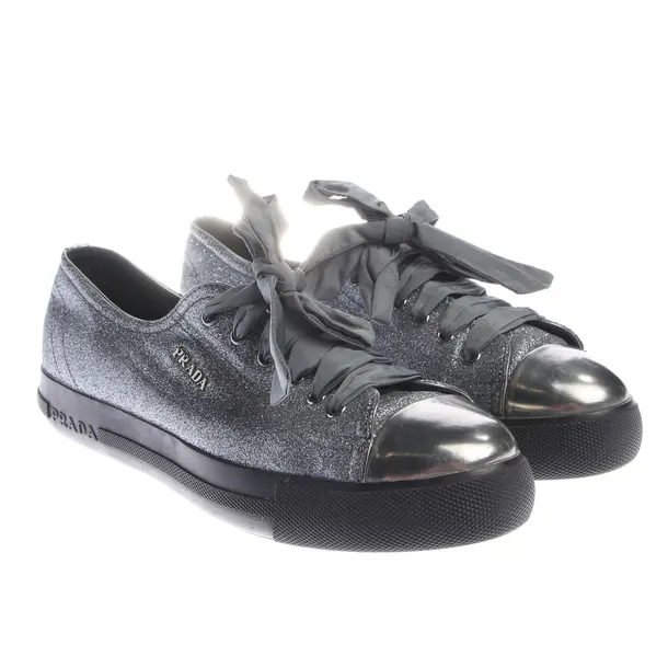 Scarpe basse, in argento, Prada