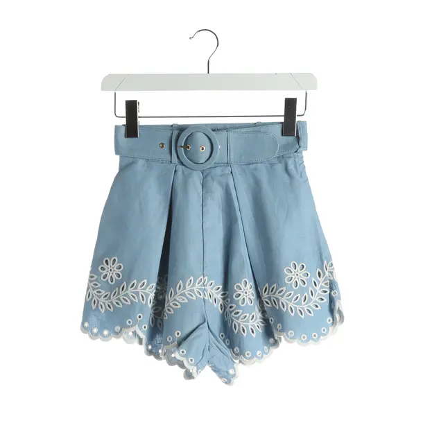 Shorts, in Hellblau, Leinen, Zimmermann