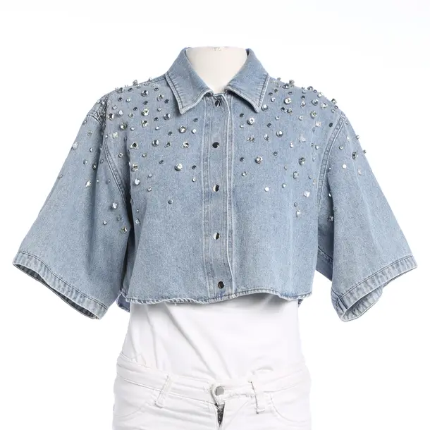 Denim Jacket, in Light Blue, Cotton, Sandro