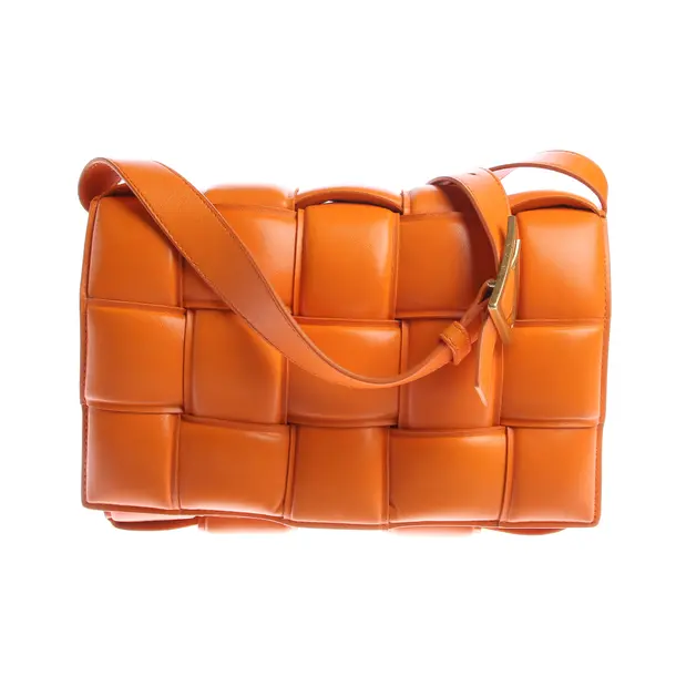 Cross Body Bag, in Orange, Leather, Bottega Veneta
