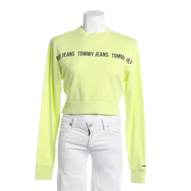 Sweatshirt, in Neon Grün, Baumwolle, Tommy Jeans