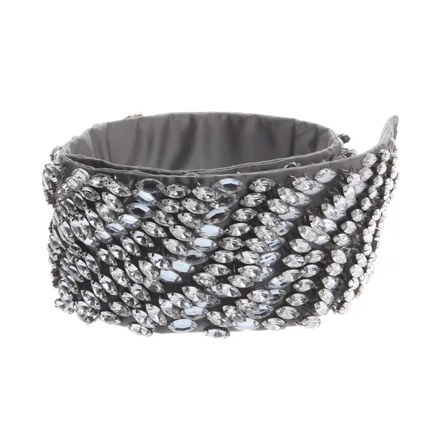 Belt, in Gray, Polyester, Prada