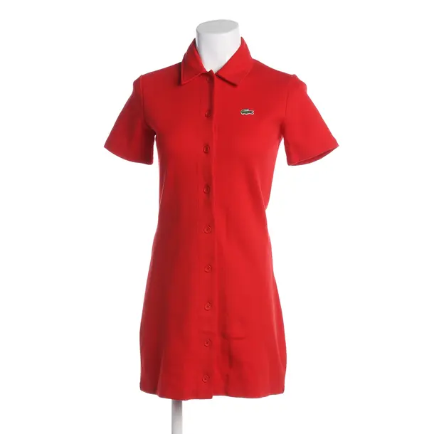 Dress, in Red, Cotton, Lacoste