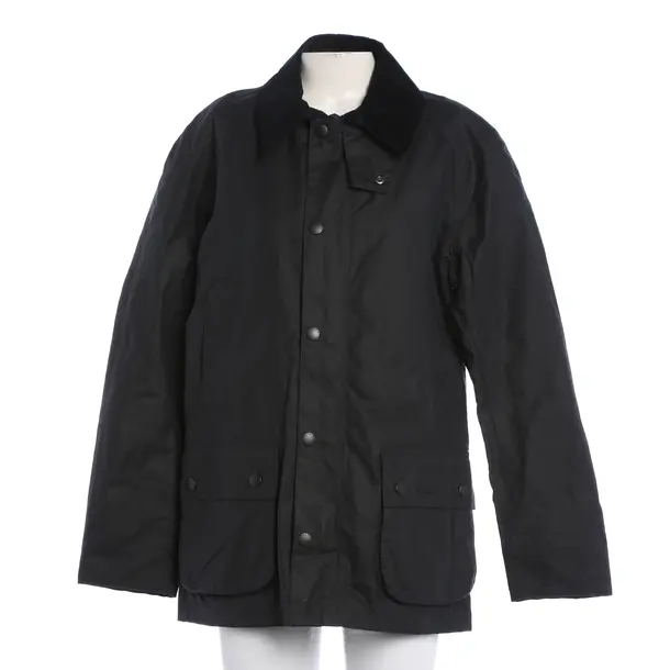Mid-Season Coat, in Black, Cotton, Barbour