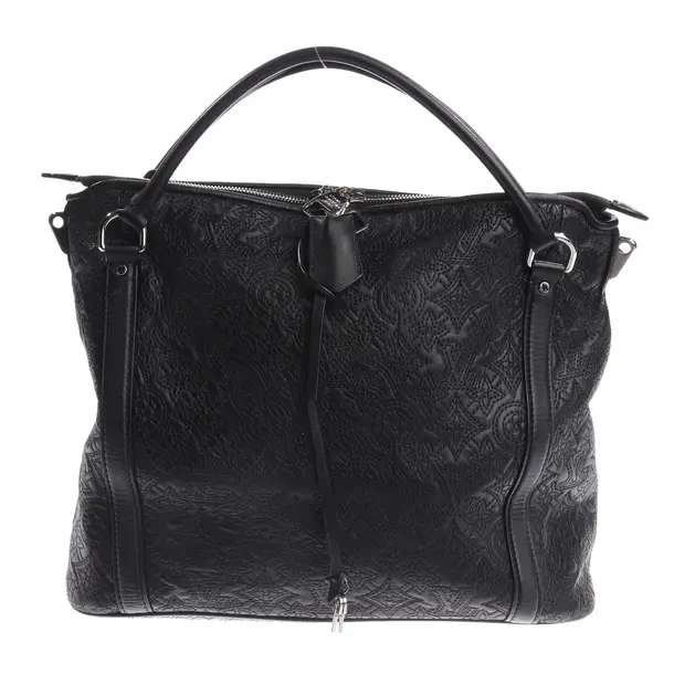 Handtasche, in Schwarz, Leder, Louis Vuitton