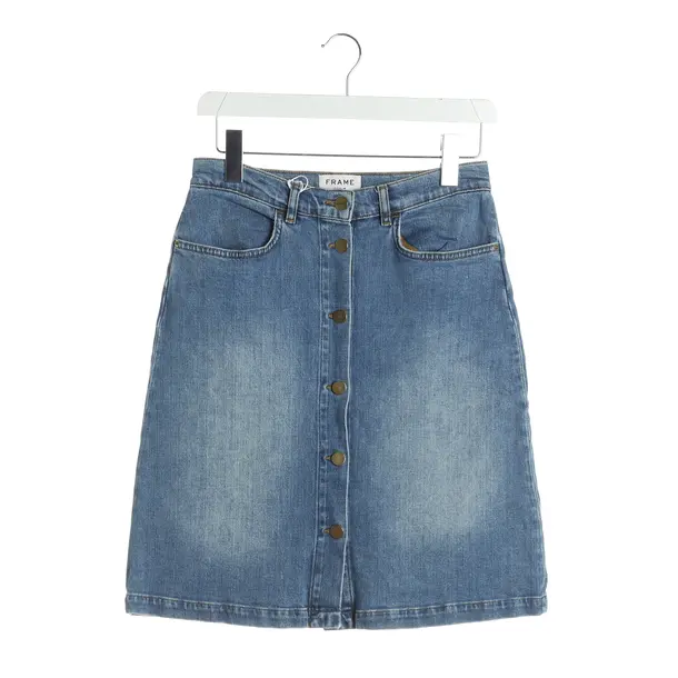 Skirt, in Blue, Cotton, Frame