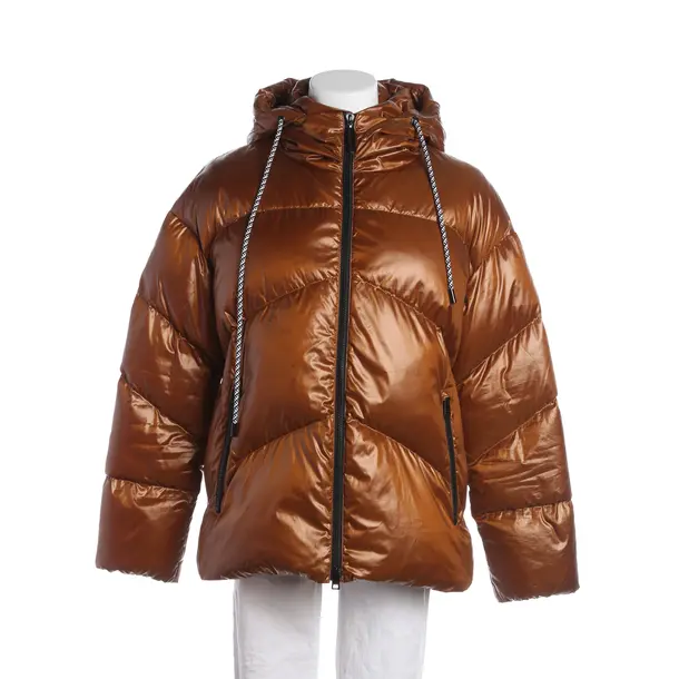 Winter Jacket, in Light Brown, Polyester, Marc Cain
