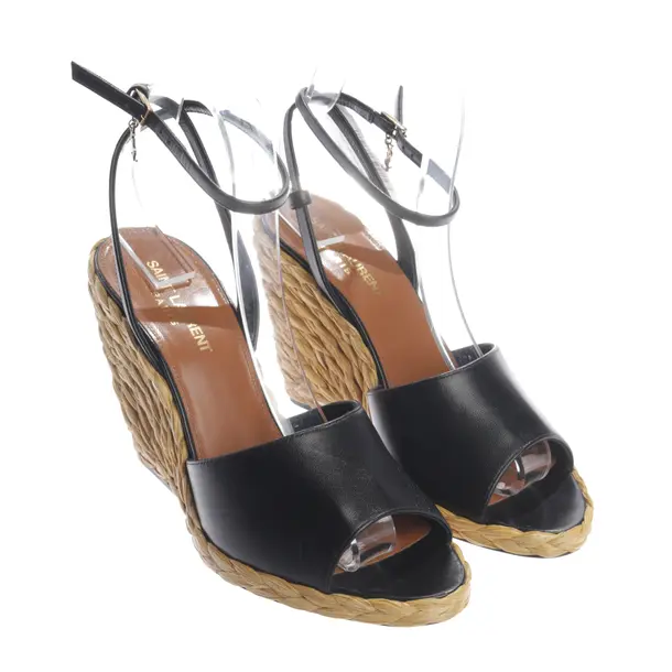 Heeled Sandals, in Black, Saint Laurent