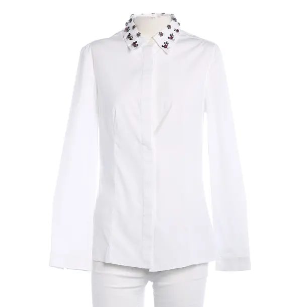 Blouse, in White, Cotton, Prada