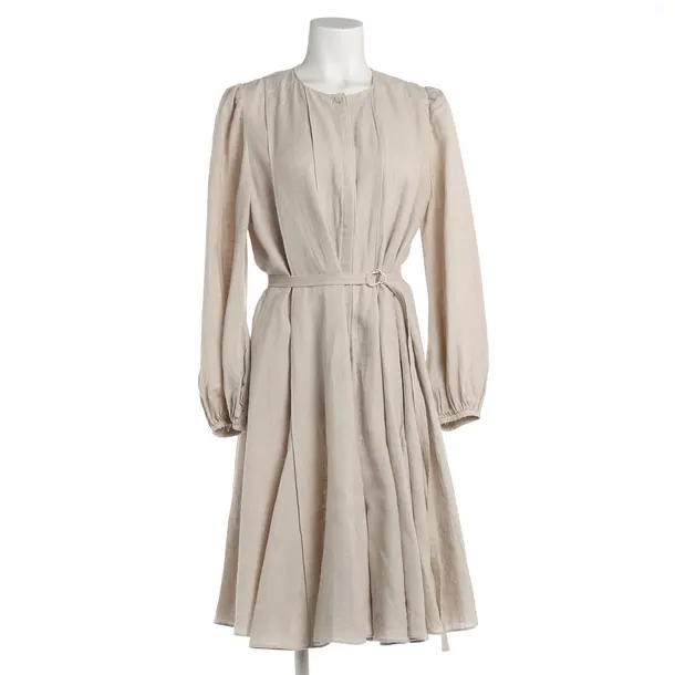 Kleid, in Beige, Leinen, Chloé