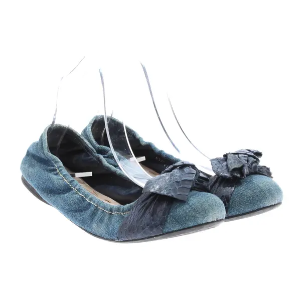 Ballerinas, in Hellblau, Miu Miu