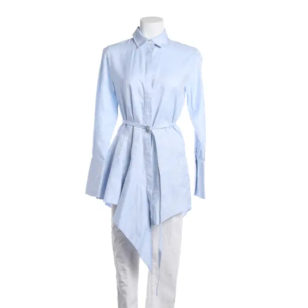 Tunic, in Blue, Cotton, Off-White