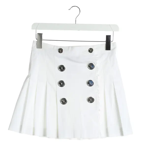 Skirt, in White, Cotton, Burberry