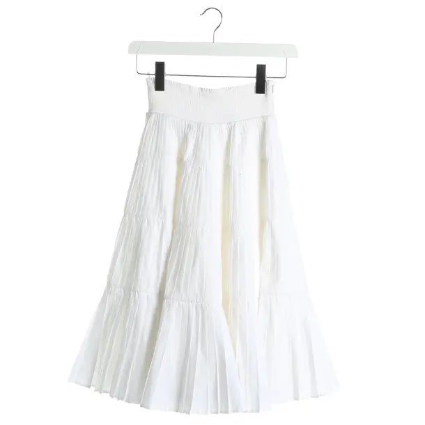 Gonna, in Bianco, Cotone, Prada