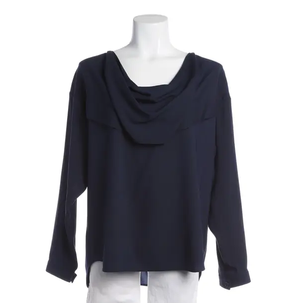 Blouse, in Navy, Silk, Céline